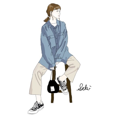 おしゃれな女性イラスト
