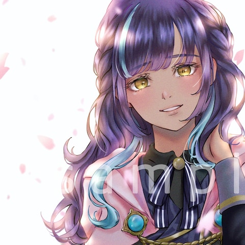 Xプロフィールアイコン、缶バッチ等のグッズ用イラスト