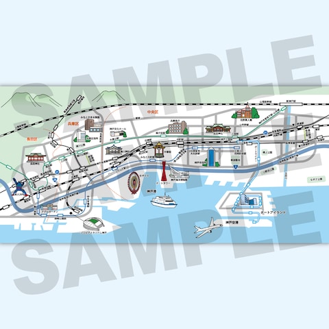 物件紹介のための周辺地域の案内図