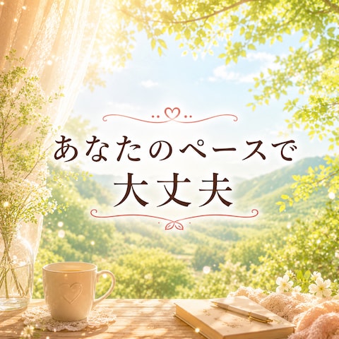 焦らなくて大丈夫