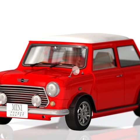 イギリス製 クラシックカー Mini Cooper 3DCG