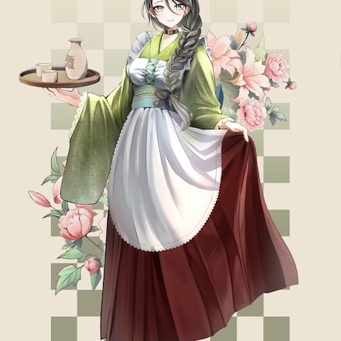 VTuber イラスト 袴