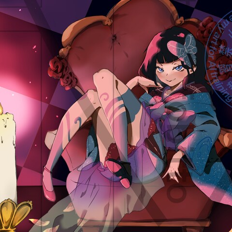 蝋燭と少女