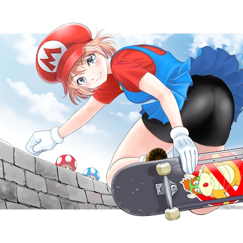 スケボー少女