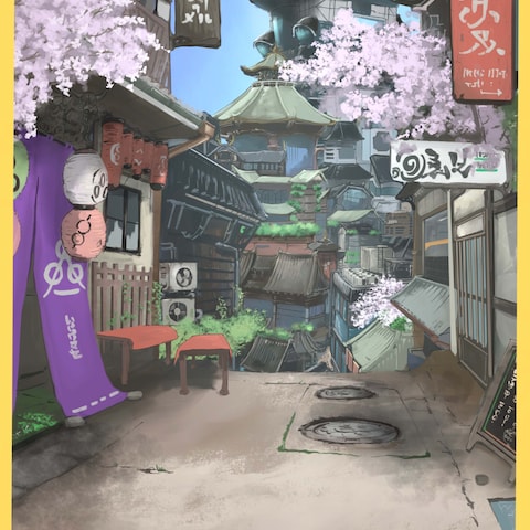オリジナルキャラクター サエ4 背景のみ