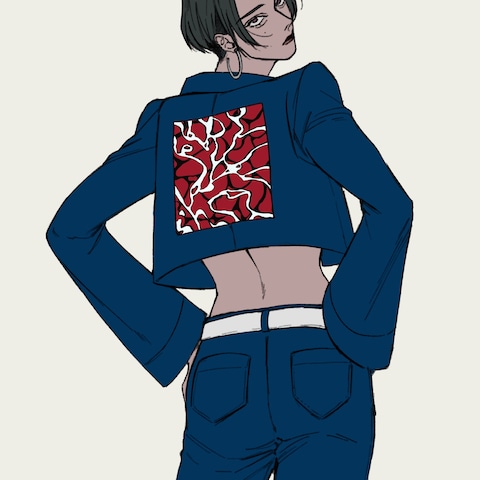 格好いい女性のイラスト