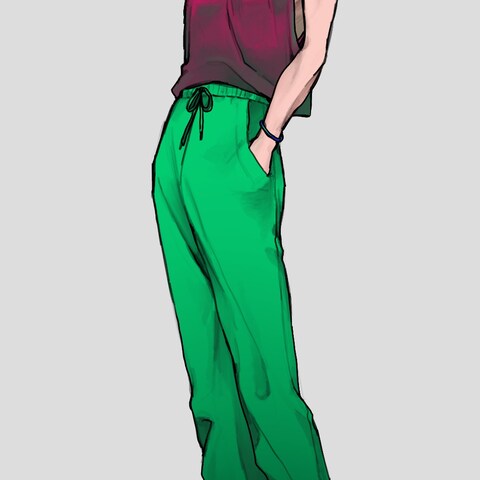 カラフルな男性立ち絵