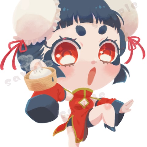 創作キャラクター・中華娘 イラストサンプル