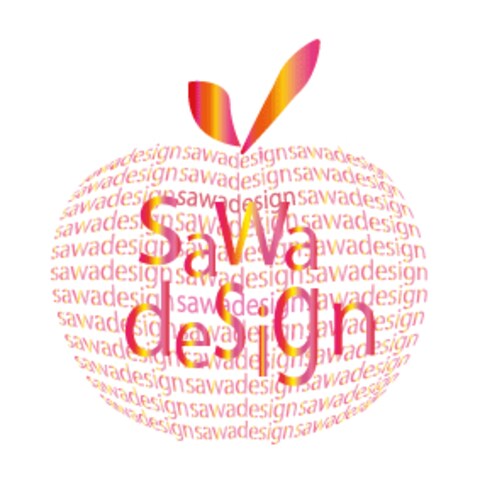 りんごモチーフのロゴ