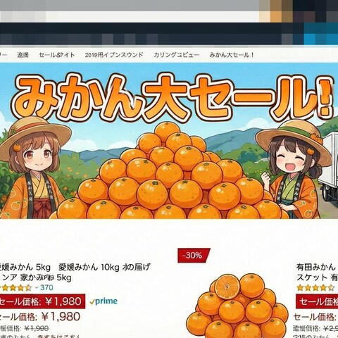  通販サイトの画像作成