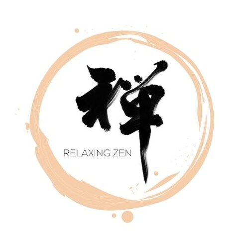 禅ロゴデザイン - Relaxing Zen 墨絵風・筆文字