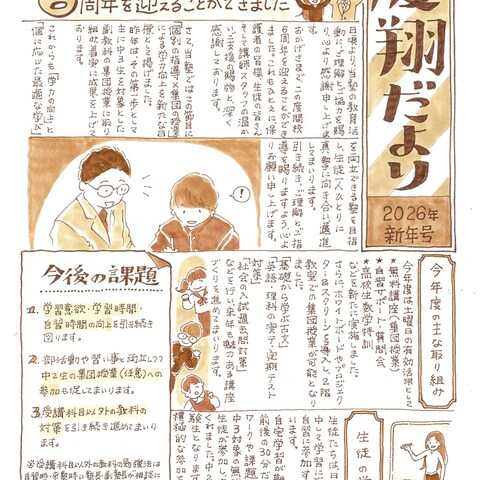 学習塾のお便り（オモテ面）