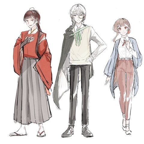 イラスト提出時のラフイメージ
