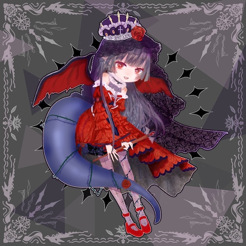 無償依頼にて受け付けたミニキャラ全身イラスト