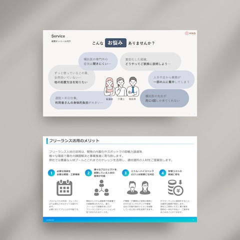 在宅医療・訪問看護向け 課題整理＆サービス説明資料制作