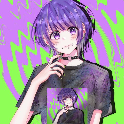 ウルフ髪の女の子