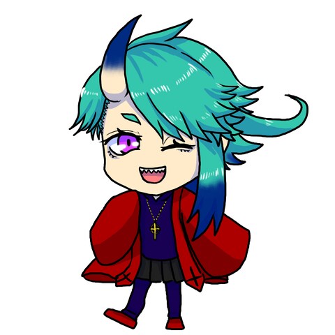 かわいい青鬼さん