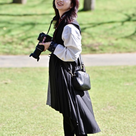 花畑にて。
