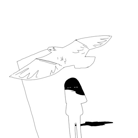 趣味のモノクロイラスト3