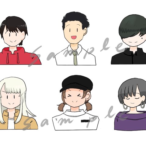 似顔絵サンプル
