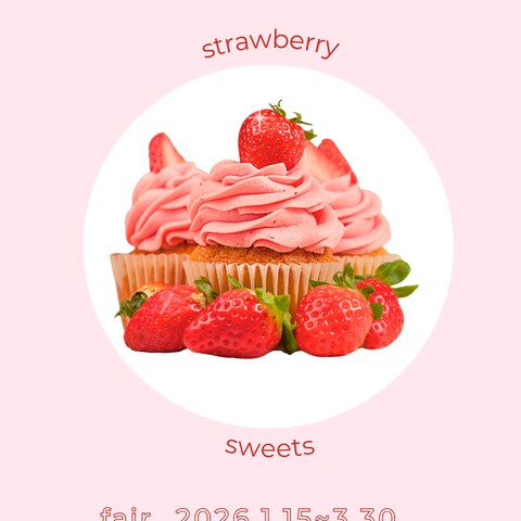 いちごスイーツのInstagram投稿用画像