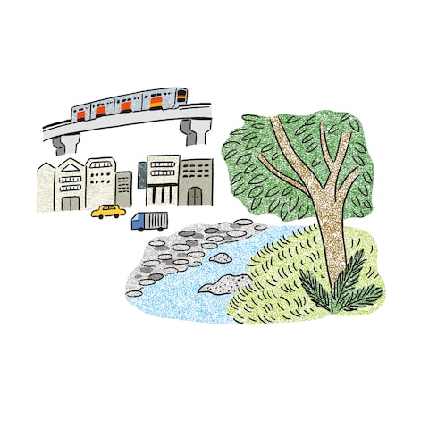 商店街紹介冊子イラスト