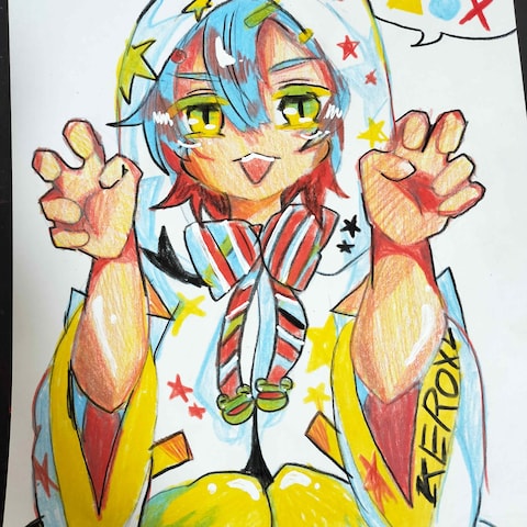 赤青黄 3色イラスト