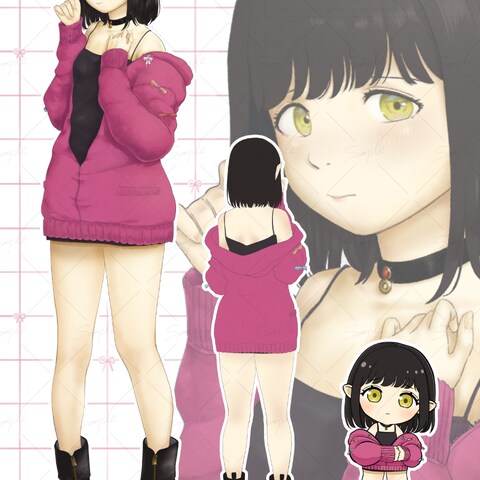 女の子立ち絵／ちびキャラ化