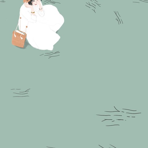 くすみファッションイラスト