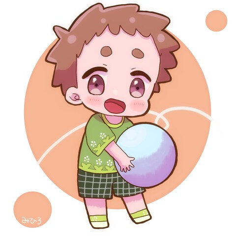 男の子とボール