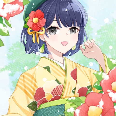 着物イメージイラスト＿バストアップ