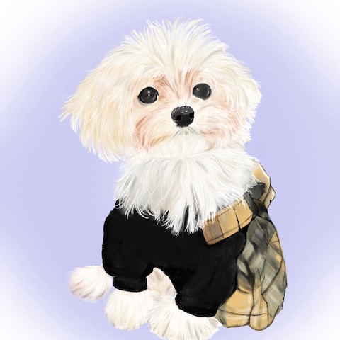 ペット似顔絵【ワンちゃん】