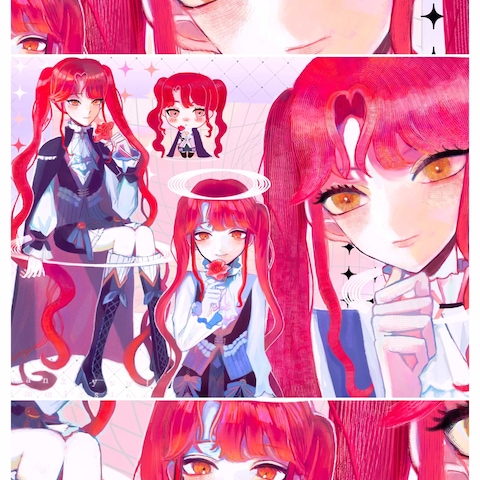 ご依頼　詰め込み可愛いイラスト