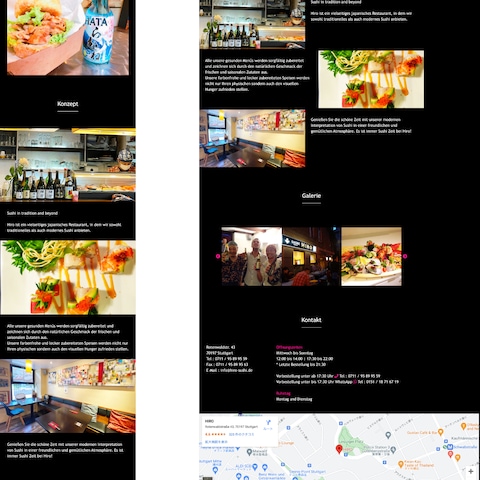 ドイツにあるファンキーなお寿司屋さんのホームページ