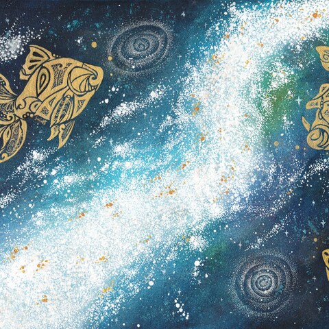 星河に遊ぶ（T様ご依頼品）