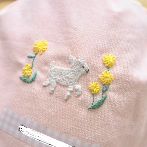 ワンポイント刺繍