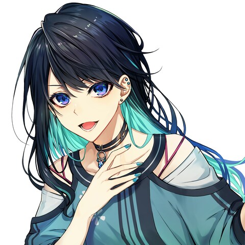 歌枠用バストアップイラスト