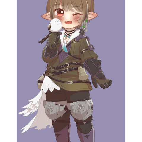 FF14キャラクターイラスト　とりみるくん