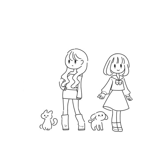 絵柄サンプル_線画