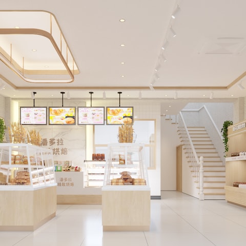 店舗内観パース