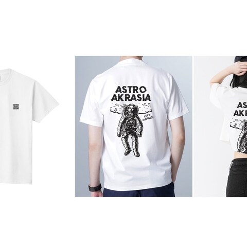 天体観測グループのロゴ、Tシャツ作成