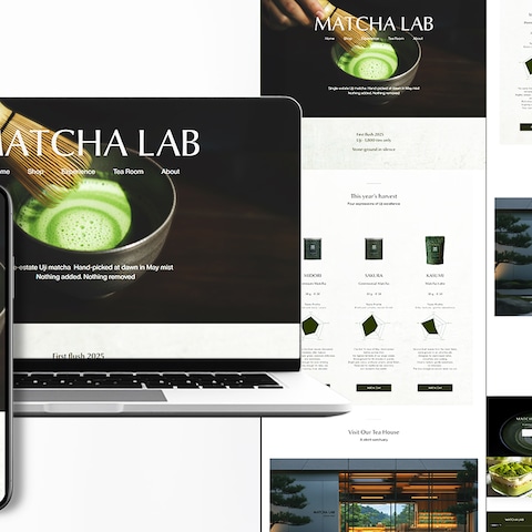 Matcha Lab（抹茶屋さん） ホームページ