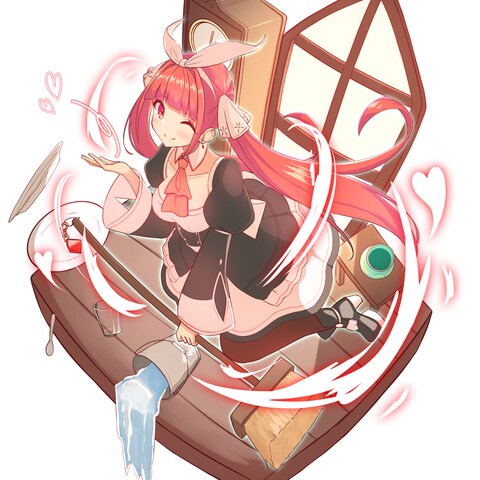 ユニットイラスト風メイドさん