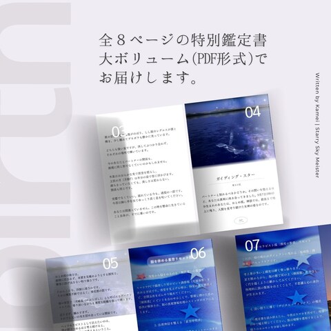 鑑定書の中身サンプル