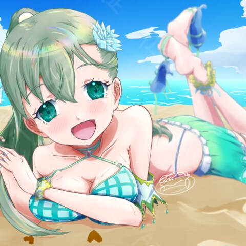 ビーチでお絵描きしませんか？