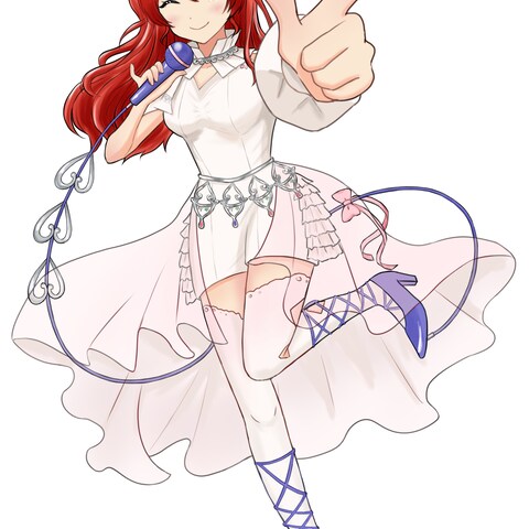 歌ってみたサムネイルイラスト作成