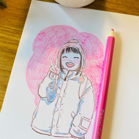 にがおえ（アナログ制作）