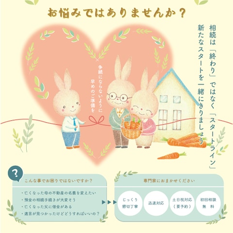 相続に関する販促ポスター