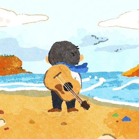 主線なし絵本風イラスト