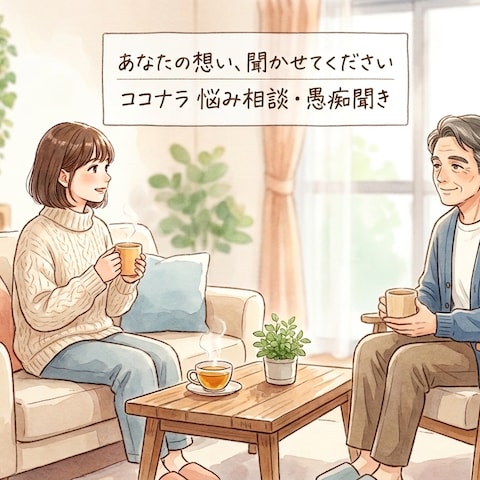 あなたの気持ち受け止めます。ゆっくりお話ししませんか